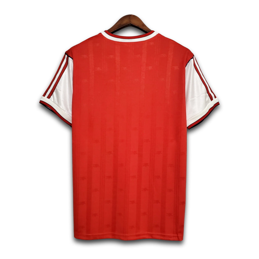 Red Arsenal football shirt from the back