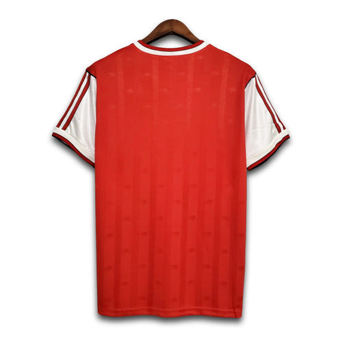 Red Arsenal football shirt from the back