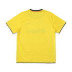 Elite Retro Kits Barcelona 2008/09 away football shirt in yellow with blue and maroon trim and UNICEF sponsor logo