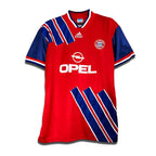 The retro Bayern Munich 1993/1994 Home shirt with OPEL sponsor made by Adidas.