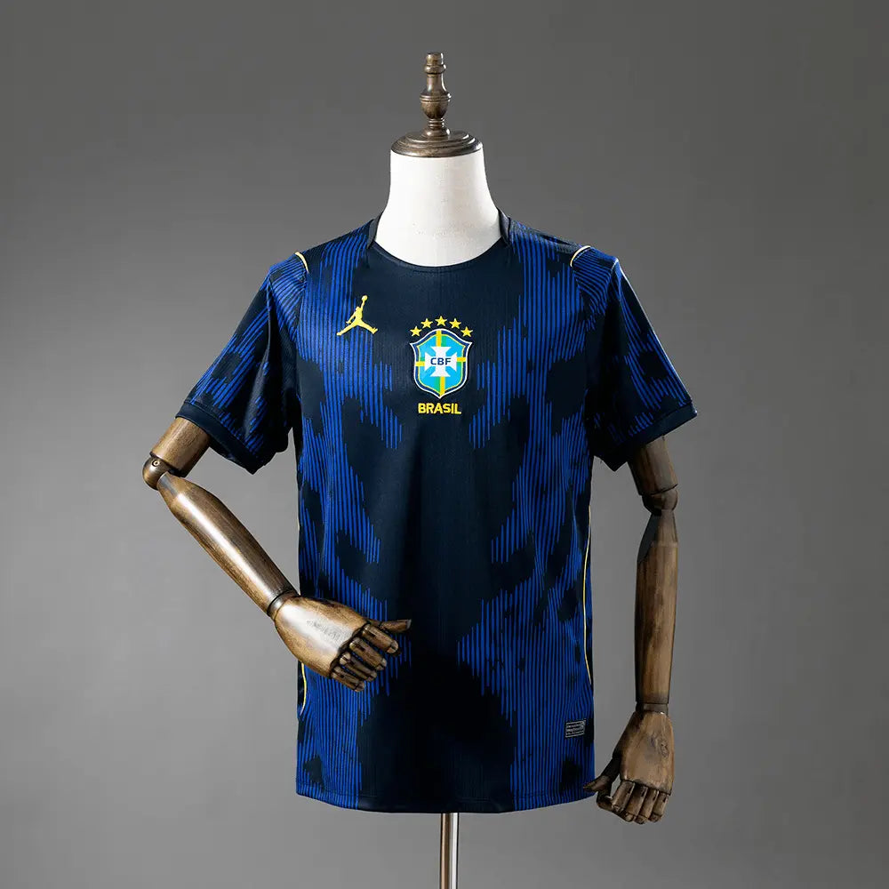 Brazil dark blue away shirt for the 2026 world cup.