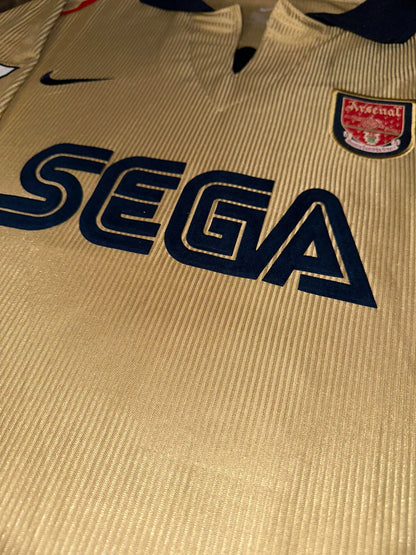 Arsenal 2001/02 Gold SEGA Away Shirt