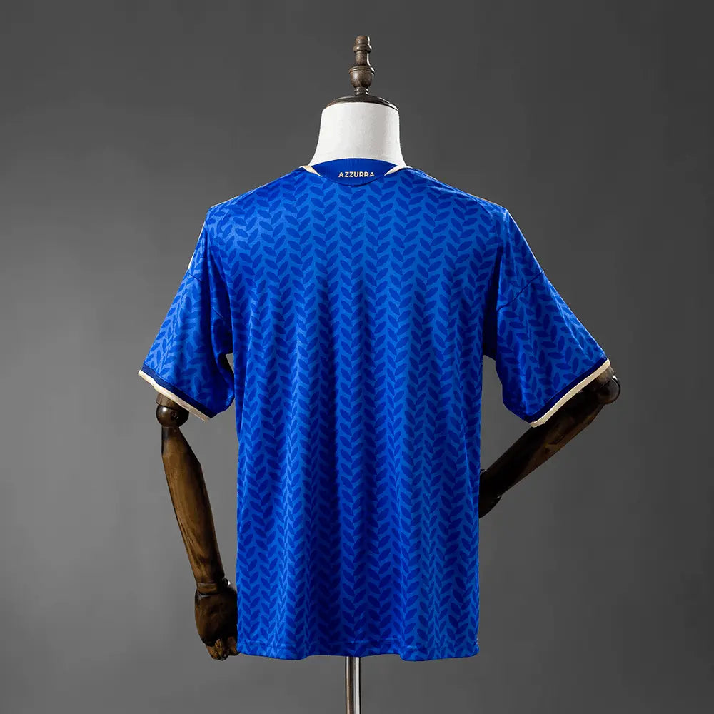Italy Home shirt for the 2026 World Cup, on a mannequin.