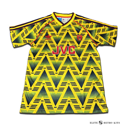 Arsenal Bruised Banana 1991-93 Yellow Away Jersey