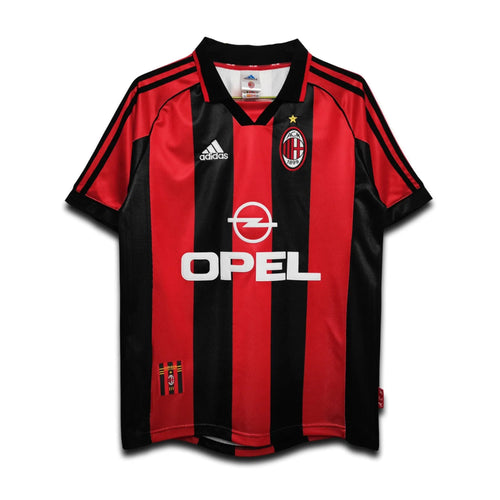Red and black sports jersey with Opel and Adidas logos on a white background