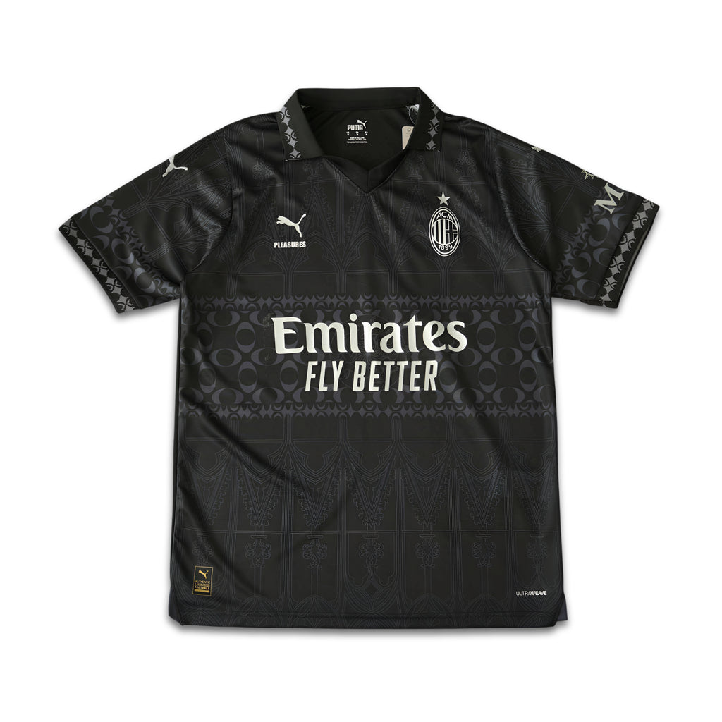 AC MILAN X PLEASURES 2023/24 Black Shirt