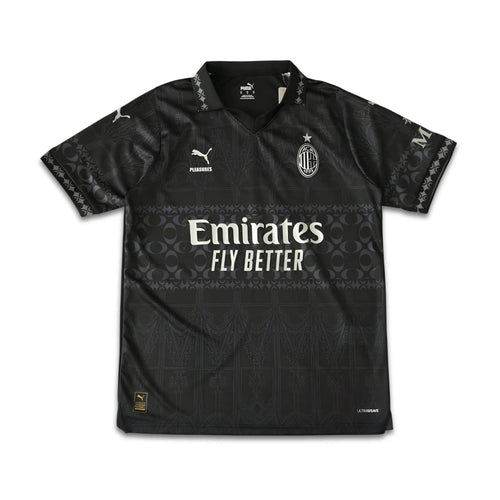 AC MILAN X PLEASURES 2023/24 Black Shirt My Store