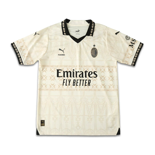 AC MILAN X PLEASURES 2023/24 Cream Shirt My Store