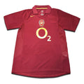 Arsenal 2005/06 red home football shirt – Highbury commemorative edition with gold details, worn by Thierry Henry