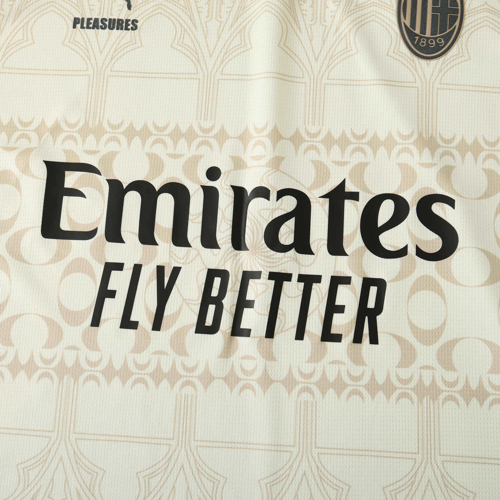 AC MILAN X PLEASURES 2023/24 Cream Shirt