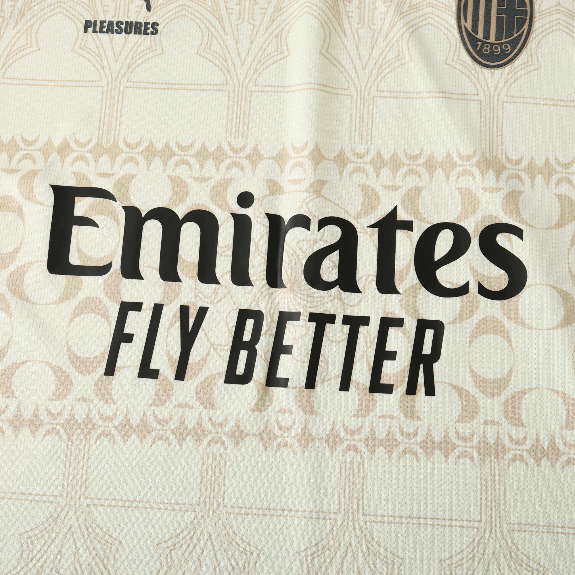 AC MILAN X PLEASURES 2023/24 Cream Shirt