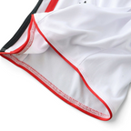 Elite Retro Kits AC Milan 2006/07 away kids kit shorts featuring white fabric with red and black trim details
