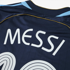 Elite Retro Kits Argentina 2006 away football shirt in dark blue with Messi name and number on the back