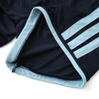 Elite Retro Kits Argentina 2026 kids home kit shorts in dark navy with light blue trim and three-stripe detail