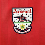 Elite Retro Kits Arsenal 1992-94 home shirt embroidered club crest detail on red fabric