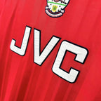 Elite Retro Kits Arsenal 1992-94 home football shirt in red with white JVC sponsor logo and club crest detail