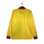 Elite Retro Kits Arsenal 1993/94 long sleeve away football shirt in yellow with red and black collar and cuffs