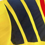 Elite Retro Kits Arsenal 1993/94 away shirt featuring yellow fabric with navy blue and red adidas shoulder stripes
