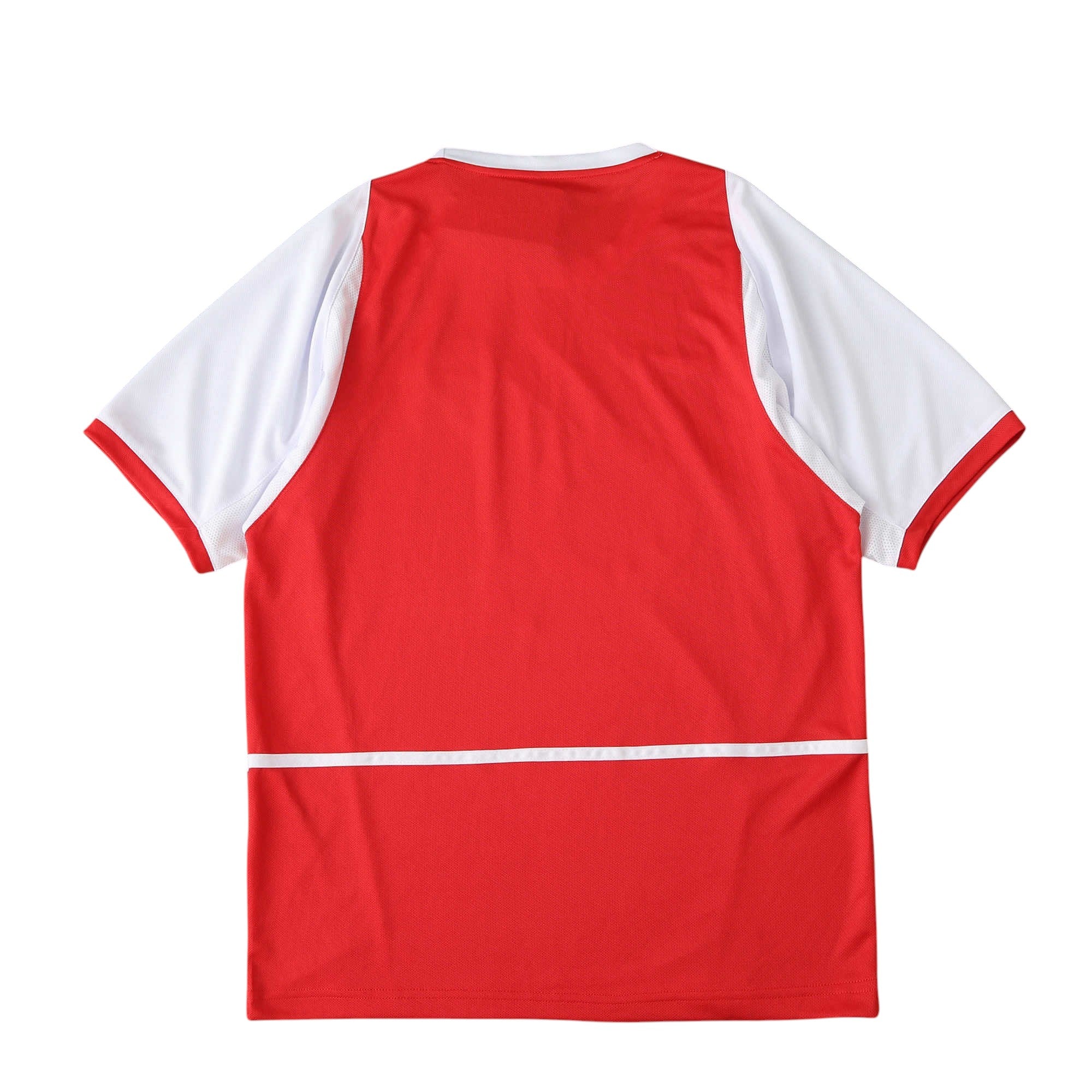 Elite Retro Kits Arsenal 2002-04 home football shirt, red with white sleeves and a white horizontal waist stripe.