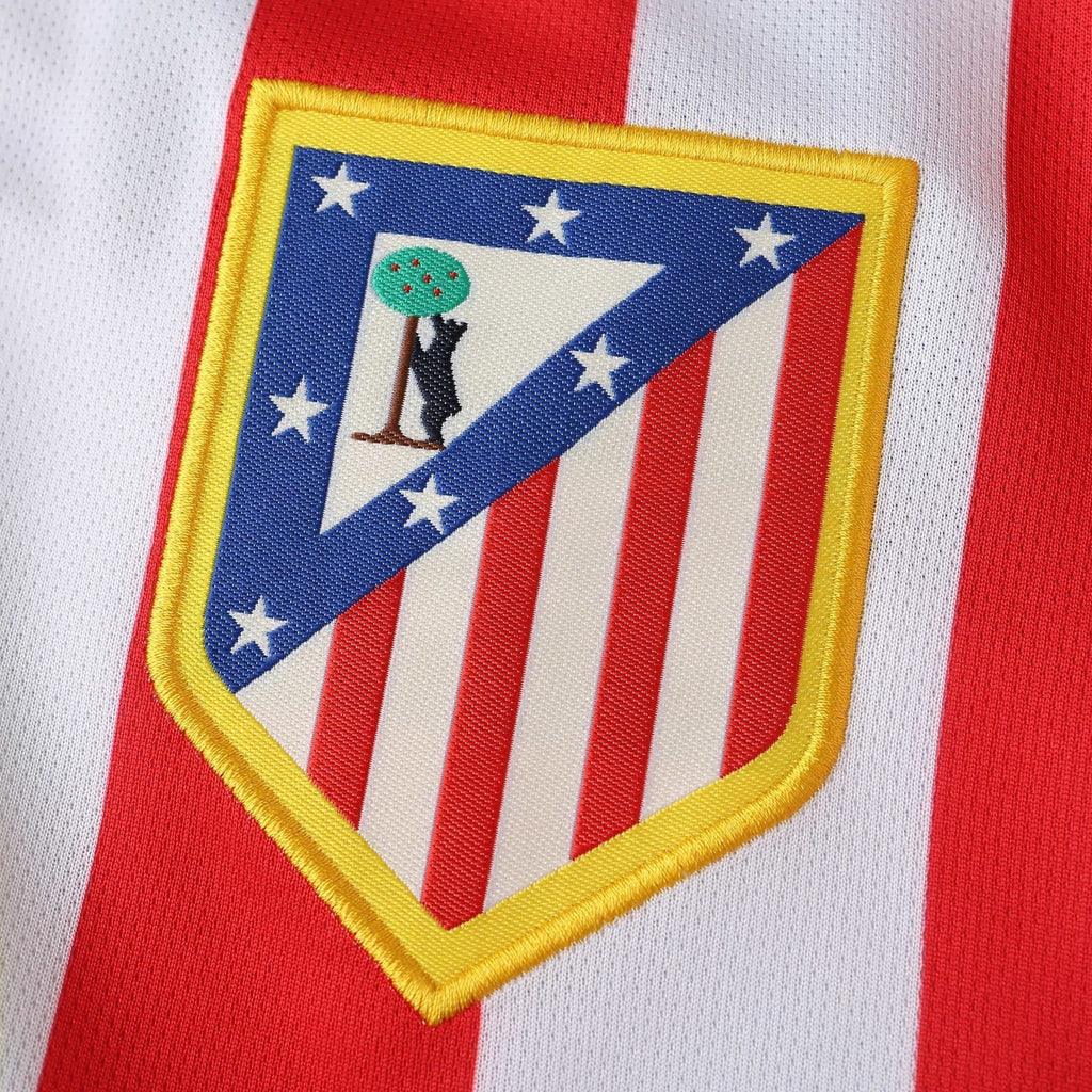 Elite Retro Kits Atletico Madrid 2004 home shirt featuring the embroidered club crest on red and white stripes