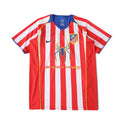 Elite Retro Kits Atletico Madrid 2004 home football shirt with red and white stripes and Spider-Man 2 chest logo.
