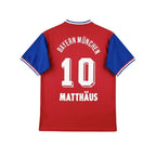 Elite Retro Kits Bayern Munich 1993/94 home shirt in red with blue sleeves and Matthäus number 10 back print