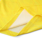 Elite Retro Kits Brazil 1992 home shirt in yellow with a subtle geometric pattern and green trim detail.