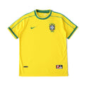 Elite Retro Kits Brazil 1998 World Cup home football shirt in iconic yellow with green trim and CBF crest
