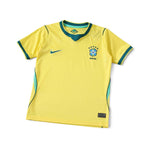 Elite Retro Kits Brazil 2026 World Cup home kids football shirt in yellow with green trim and Nike logo