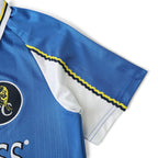 Elite Retro Kits Chelsea 1997-99 home shirt in blue with white sleeve detailing and classic Umbro collar design