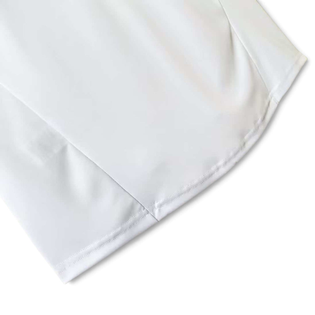 Elite Retro Kits Chelsea 2011/12 third football shirt in plain white fabric with curved hem detail.