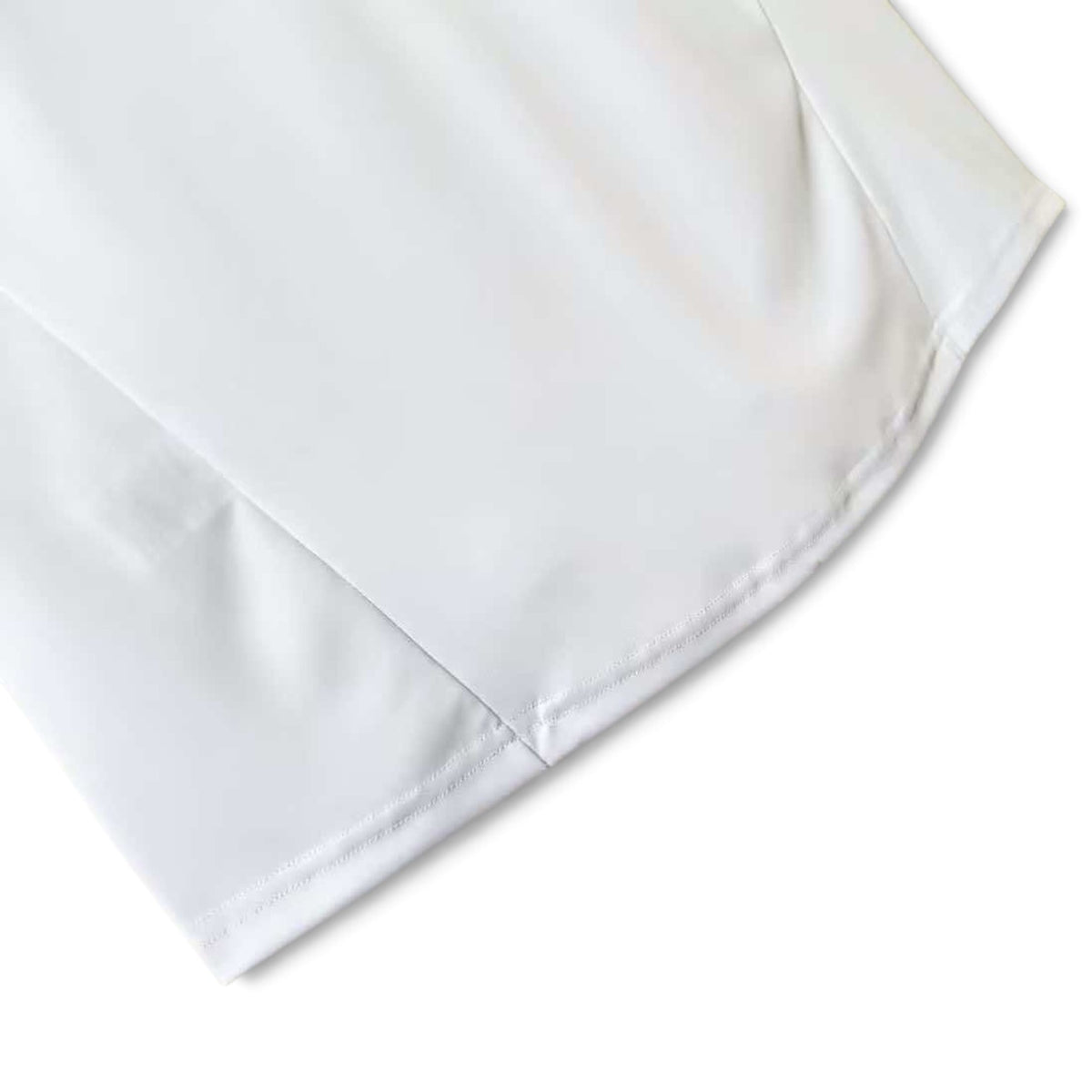 Elite Retro Kits Chelsea 2011/12 third football shirt in plain white fabric with curved hem detail.
