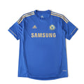 Elite Retro Kits Chelsea 2012/13 home football shirt in blue with gold adidas stripes and Samsung sponsor logo