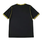 Back view of Elite Retro Kits Chelsea 2026/27 away football shirt in black with yellow gold trim and sleeve details.