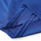 Close-up of Elite Retro Kits Chelsea 2012/13 home shirt fabric showing blue textured material and stitched hem detail.