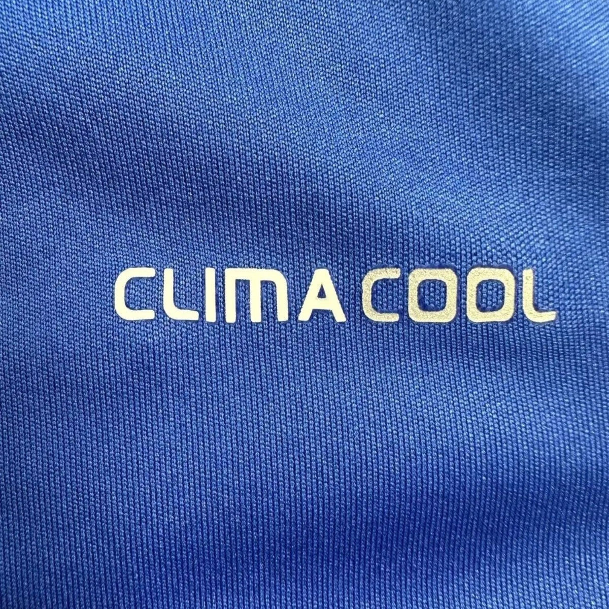 Elite Retro Kits Chelsea 2011/12 home shirt featuring the white ClimaCool technology logo on blue fabric