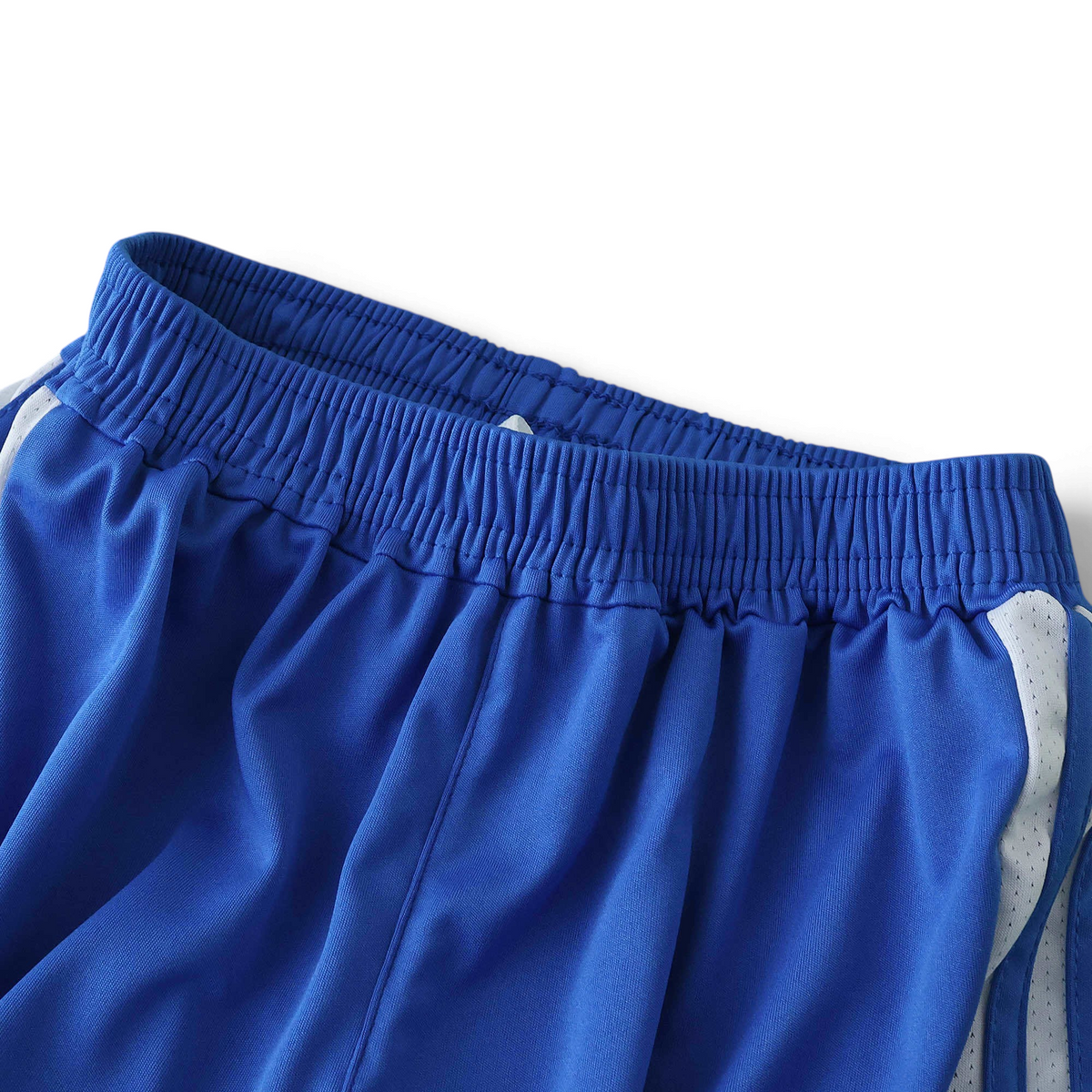 Elite Retro Kits kids Chelsea 2011/12 home kit blue football shorts with white side mesh panels and elastic waistband