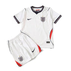 Elite Retro Kits England 2026 World Cup kids home kit in white with navy and red trim and Three Lions crest