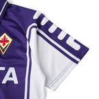 Elite Retro Kits Fiorentina 1999/00 home shirt in purple and white with iconic giglio crest and classic sleeve detail