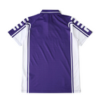 Back view of Elite Retro Kits Fiorentina 1999/00 purple and white home football shirt with classic collar