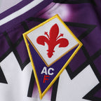 Elite Retro Kits Fiorentina 1991/93 away football shirt featuring the iconic purple and white giglio crest detail.