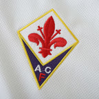 Elite Retro Kits Fiorentina 1995/96 away shirt featuring the embroidered red giglio crest on a white textured fabric