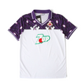 Elite Retro Kits Fiorentina 1991-93 away football shirt in white and purple with iconic giglio crest and 7UP sponsor