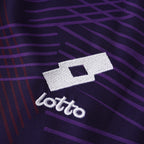 Elite Retro Kits Fiorentina 1991-93 home shirt featuring purple fabric with white embroidered Lotto logo detail