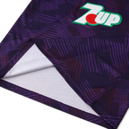 Elite Retro Kits Fiorentina 1991-93 home shirt in purple with white abstract pattern and 7up sponsor logo detail
