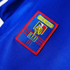 Elite Retro Kits France 1998 World Cup home shirt featuring the embroidered FFF cockerel crest on deep blue fabric