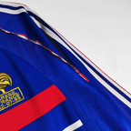 Elite Retro Kits France 1998 World Cup long sleeve home shirt in deep blue with embroidered cockerel and match detail