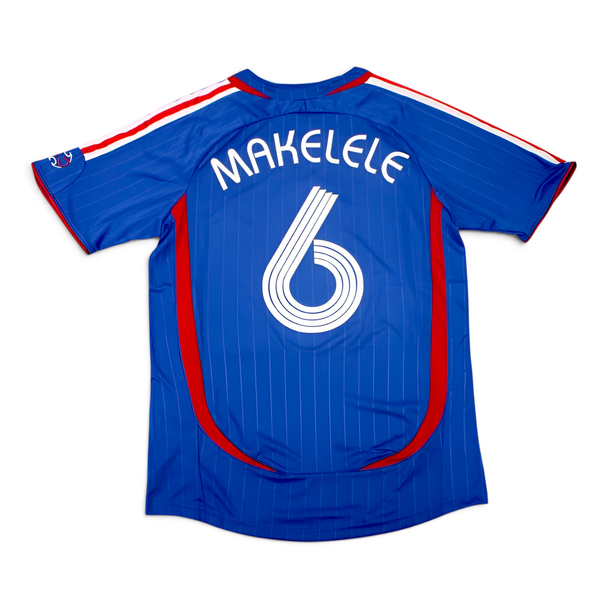 Elite Retro Kits France 2006 home football shirt in blue with Makelele 6 print on the back