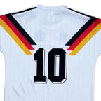 Elite Retro Kits Germany 1990 World Cup kids home jersey featuring the iconic black, red, and gold chest graphic.