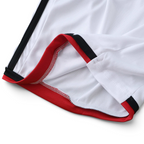 Elite Retro Kits Germany 2014 kids home kit featuring white fabric with black and red sleeve trim detail